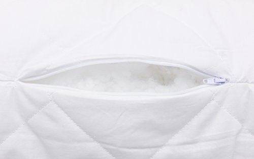 ZOLLNER® hochwertiges kochfestes Kopfkissen 80×80 cm, Füllgewicht: ca. 840 g, mit Reißverschluss in vielen weiteren Größen erhältlich, direkt vom Hotelwäschespezialisten, Serie „Davos“ - 3