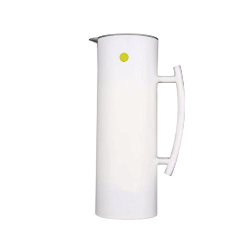 Preisvergleich Produktbild GUO YUN kreativ Startseite 304 Edelstahl Warmwasser-Flasche Hitzebewahrung Hohe Kapazität Isolierung Töpfe Küche Restaurant Schlafzimmer Warm Topf Wasserkocher 1L ( Farbe : Weiß )