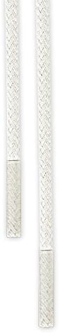 Wax Cotton Cord Shoe Laces For Dress Shoes 2mm Wide - All Colours! (White)