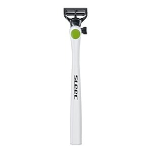 Sleec Vario body and back shaver with foldable arm extension | Adjustable 5-blade precision head | white / green - Image 2