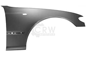 Diederichs Kotflügel vorne rechts für BMW 3er E46 Bj. 01-05 Facelift Limousine Touring mit Blinkerloch, Schwarz, Stahl