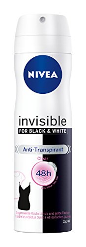 NIVEA 6er Pack Deo-Spray für Frauen, Anti-Transpirant-Schutz, Keine Flecken, 6 x 150 ml, Invisible for Black and White