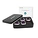 Produktbild MRKE Filter Combo 4Pcs ND/PL Filters Set für DJI Mavic 2 PRO für Hasselblad Linse Fly More Kit Zubehör - ND8/PL + ND16/PL + ND32/PL + ND64/PL