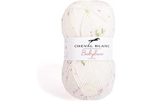 Laines Cheval Blanc - BABYLUX COLOR fil à tricoter layette 50g 100% acrylique - Idéale pour le tricot bébé
