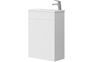 Vicco Set mobili bagno Amadeo, Bianco, 2 parti, con lavabo