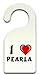Produktbild Personalisierter Türhänger (Türschild) mit Aufschrift Ich liebe Pearla (Vorname/Zuname/Spitzname)