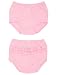 M&Co Baby Girl Pull On Elasticated Soft Cotton Frill Trim Nappy Cover Knickers - 2 Pack Pink 6/12 Mnths