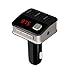 Price comparison product image Memory [Upgraded] FM Transmitter, Car MP3 Player FM Transmitter Bluetooth 3.0 Radio Adapter Handsfree Car Kit Support Three Charge/Aux Input/USB Flash Drive, With 3.5Mm Audio Jack,Black