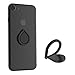 Produktbild GUT® Telefon Ring Stand Halter, 360 ° Rotation Wasser-Drop Form Handy Griff Kickstand Universal Smart Telefon Finger Ring Stand für iPhone 7 Plus 6S 5S, Samsung Galaxy, Tabletten und iPads (Black)