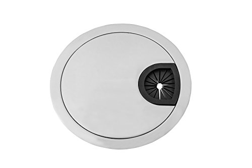 GedoTec Design Kabeldurchlass Kabeldurchfhrung STYLE rund | Stahl Chrom matt | Kabelfhrung zum Eindrcken | 80 mm | fr Schreibtische, Brotische uvm. | Markenqualitt fr Ihren Wohnbereich GedoTec Design Kabeldurchlass Kabeldurchfhrung STYLE rund | Stahl Chrom matt | Kabelfhrung zum Eindrcken | 80 mm | fr Schreibtische, Brotische uvm. | Markenqualitt fr Ihren Wohnbereich