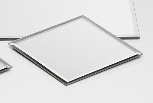 Glasplatte Spiegelplatte Mirror eckig 0,5 cm Ø 15,0 x 15,0 cm von Sandra Rich