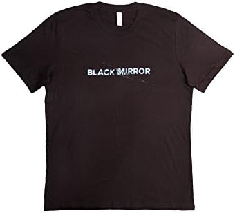 VILLAGESTORE Tshirt Black Mirror Logo Netflix Serie TV TV Series (verifica LA Tua Taglia Dalla SCHEDA) Unisex Fashion 100% cotone