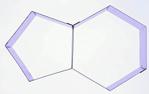 Valley Cutter Company Fußballkuchen-Ausstechformen (Sechseck und Fünfeck), verschiedene Größen erhältlich, passend für 15,2 cm, 20,3 cm, 9 cm, 12 cm, 13 cm, 16 cm und 20 cm kugelförmigen Ballkuchen, Edelstahl, Edelstahl, 20 cm - 3