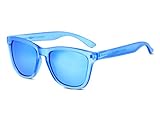  Gafas de sol MOSCA NEGRA modelo ALPHA TRANSPARENT MATTE BLUE - Polarized