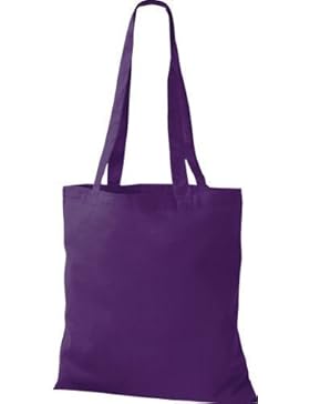 Stoffbeutel Baumwolltasche Beutel Shopper Umhängetasche viele Farbe Purple