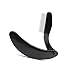 Professional Folding Stainless Steel Teeth Eyelash Comb - Portable Eyebrow Brush Shaper Brow Groomer Mascara Comb Lash and Brow Makeup Brush Beauty Tool (Black)