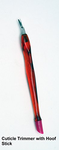 Cuticle Trimmer with Hoof Stick, Cuticle Pusher Manicure Pedicure Nail Art Accessory (650-00)