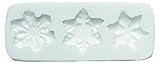tattoo copo de nieve blanco Color: Blanco SLK131 - Molde de Silicona para Pasta de azúcar, Copo de Nieve, Color Blanco