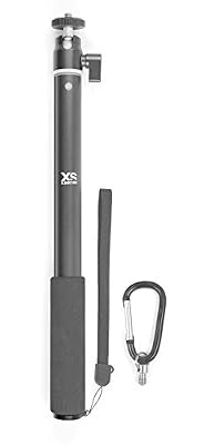 Xsories - BIG U-SHOT Perche téléscopique Selfie waterproof 29 à 94cm pour appareils photos et caméra d'actions GoPro Gris Foncé