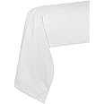 Lovely Casa Bolster Pillowcase Size 45 x 185 cm 100% Oeko-Tex Certified Cotton – Excellent Quality – White – Eden Model – Bed Linen for Home – Soft and Comfortable – Unisex – Unisex