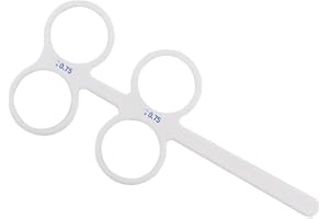 AISITESY Optische Flipper, 4 Linsen, Kunststoff, Augen-Trainer, Optometrie-Ausrüstung (0,75)