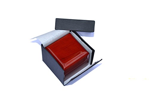 Luxury LED Wooden Jewelery Ring Box – Real Wood Cherry Rosewood by Diamondism - 4