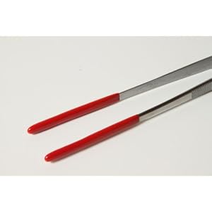 Pinzette, sehr groß mit Gummiüberzug