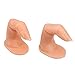 2pcs Nail Art Practice Fingers False Nail Polish Training Tool with Nail Tip
