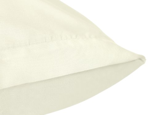 Doppelpack zum Sparpreis – Microfaser-Kissenhüllen – Wohndekoration in schlichtem Design – 8 modernen Uni-Farben und 3 Größen, 40 x 40 cm, creme - 5