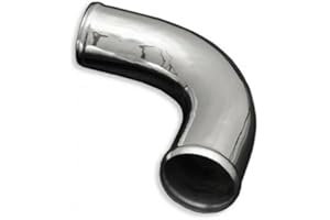 FMIC.EU PERFORMANCE Codo de aluminio con arco de aluminio de 90°, turbo, tubo de aluminio, 30 cm de largo (35 mm)