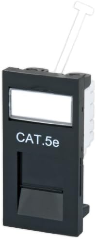 Philex 70402BK CAT5E RJ45 Wall Outlet Module - Black