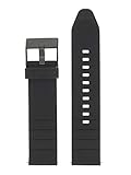 Diesel Uhrband Wechselarmband LB-DZ4507 Ersatzband Kautschuk 22 mm Schwarz