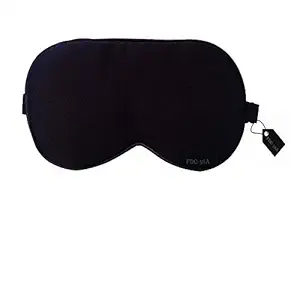 FreshDcart Super soft Meditation Mask Black Eye Vision & Smooth Travel Band for Sleep Eye in Day/Night for Men Women Boys Girls (FDC-Black)