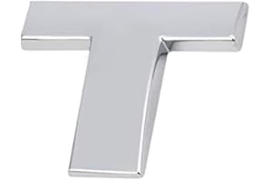 BINGOHOBBY 3D Metal 26 Alfabeto Cromo Calcomanías y Pegatinas Emblemas 2.5cm DIY Coche y Moto Logo