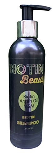 Biotin Beauty Shampoo - Argan Oil, Biotin & MSM - Best Luxury Hair Growth Shampoo - Nourishing, Volumising Every Day Shampoo - World's First & Only Biotin & MSM Shampoo also with Argan Oil Rich in Vitamin E