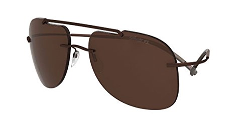 Preisvergleich Produktbild Silhouette - EXPLORER 8665, Pilot (tropfenförmig), allgemein, Herrenbrillen, DARK BROWN / BROWN POLARIZED(6201)