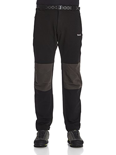 Izas Chamonix, Pantalón de Montaña para Hombre, Negro/Gris Oscuro, M
