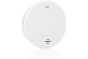 Smartwares Rökdetektor - Q Label - Förseglat batteri i 10 år - Optisk sensor - upplysta indikatorer - Testknapp - Tyst funktion - FSM-12001