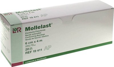 Almohadillas para Mollelast 6 cm x 4 m de color blanco juego de con texto en inglés 20