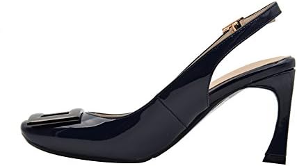 Verocara Women's Fashion High Heel Elegant Stiletto Dress Pump Navy Patent-b 5 UK