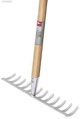 Idealspaten 66401600 Jardin Râteau avec Adaptateur, Argent, 42 cm