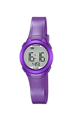 Calypso Unisexe Montre numérique avec écran LCD Affichage numérique et Sangle en Plastique Violet Cadran k5677/2