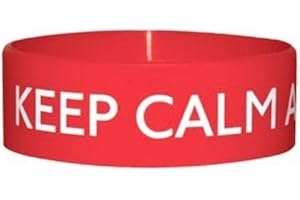 GRINDSTORE Pulsera Silicona Keep Calm And Carry On