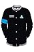 Produktbild Karnestore Detroit: Become Human Connor RK800 Letterman Jacket Hooded Schwarz L