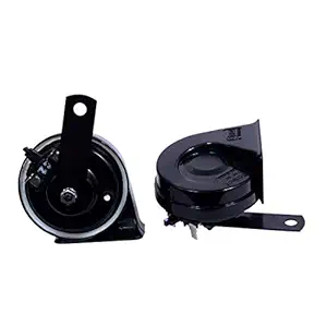 HUUSO Car Horns Black (Set of 2) for Universal for All Car