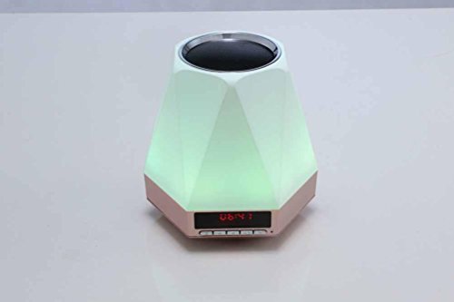 YL Bluetooth-Bildschirm Uhr Wecker, Kreative Wireless Bunte Diamant-Lautsprecher , Gold,gold