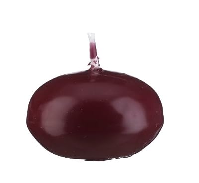 Bougies Flottantes 8 Bordeaux 2,6 x 4,2 cm