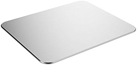Erinfam Gaming Aluminium Mouse Mat Non-Slip Waterproof Metal Mouse Mat Matt Finish Quick and precise movement Silver