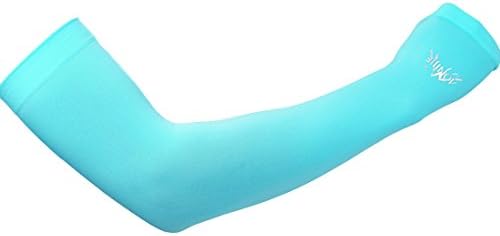 Leben Unisex Summer 2Pcs Outdoor Seamless Elastic Cycling Sport Sun UV Protection Arm Warmer Cuff Sleeve Cover