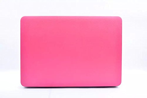 HASESS Seidig Glatt Sanfte Berührung Harte Schale Hülle Abdeckung PU-Leder Coated Snap-on Schale Abdeckung Laptop Folio Haut Hülsen für Apple Macbook Pro 15″ A1286 Glossy Display Nicht-Retina + Klar TPU EU/UK Tastatur Abdeckung + Klar LCD-Schirm-Schutz – Rosa - 2